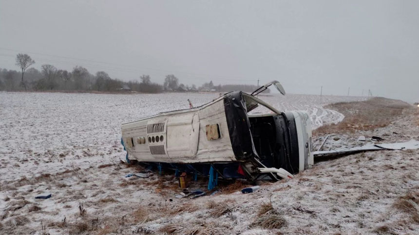 По факту ДТП с пассажирским автобусом в Толочинском районе возбуждено уголовное дело