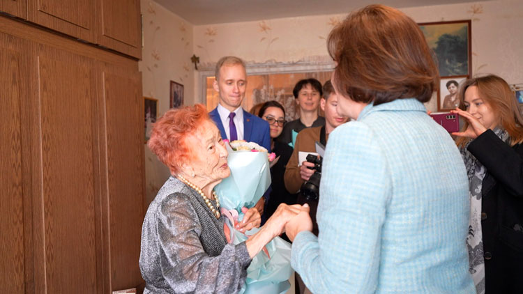 100-летие отметила ветеран Великой Отечественной минчанка Ядвига Еробкина