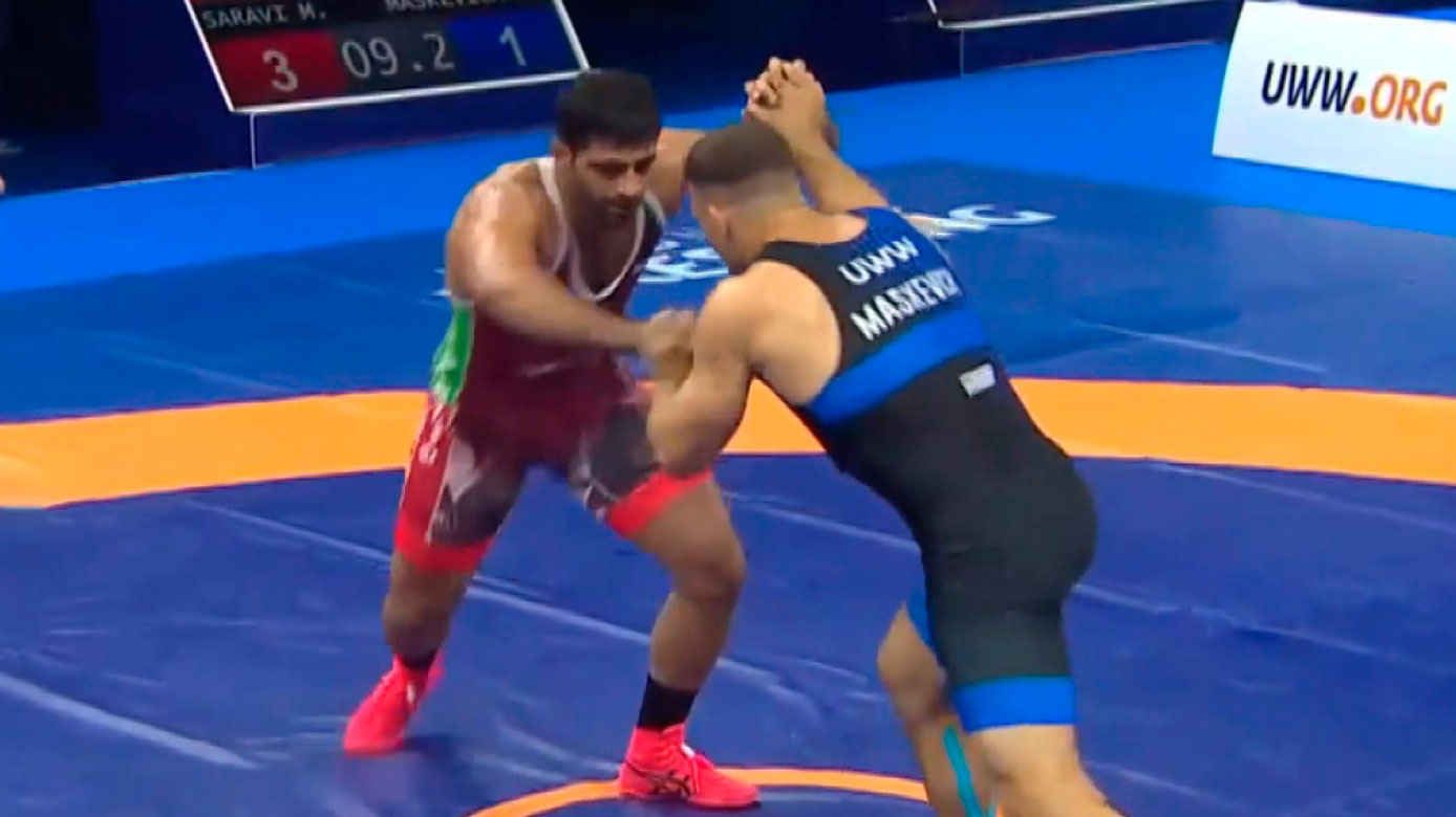 Кирилл Маскевич сразится за бронзу чемпионата мира по борьбе