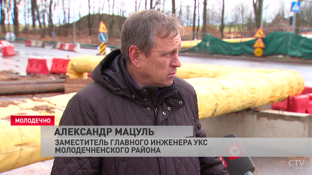 Детские площадки, парковка. В Молодечно начали прокладку инженерных сетей под новые многоэтажки-4