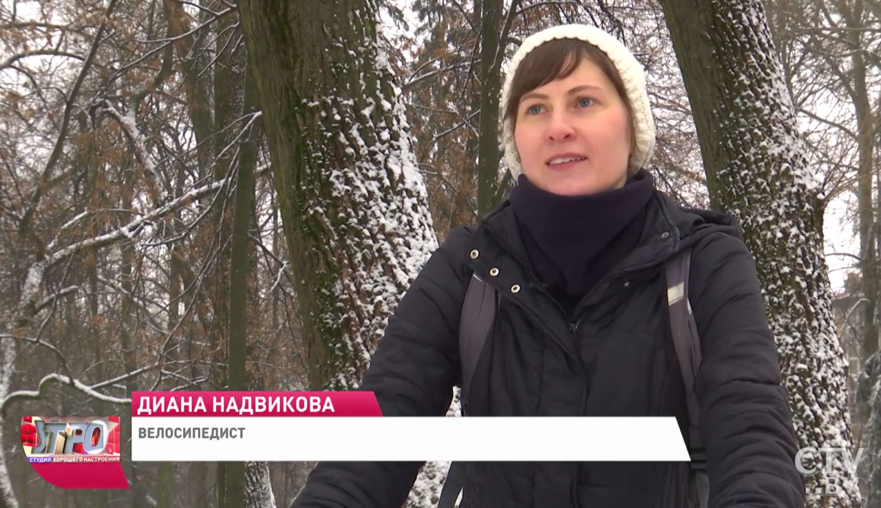 «Не наклонять велосипед, а поворачивать рулём». Ездим на велосипеде зимой. 3 совета-1