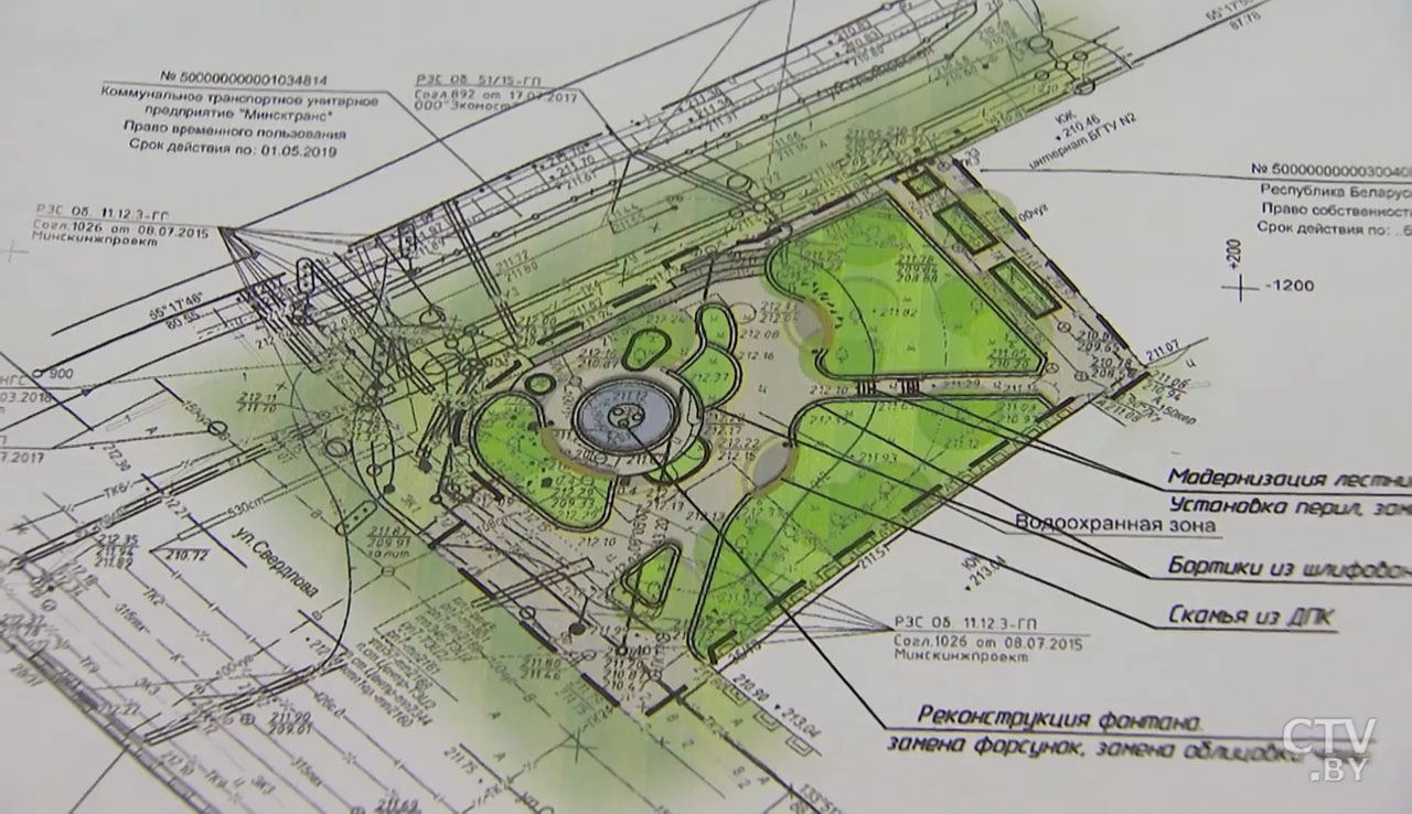 Реконструируют фонтан на Свердлова, расширят площадку у стены Цоя. Как обновят скверы около стадиона «Динамо»-7