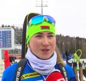 Динара Алимбекова после женского спринта на ЧЕ: «Очень сильно разозлилась из-за того, что промахнулась»
