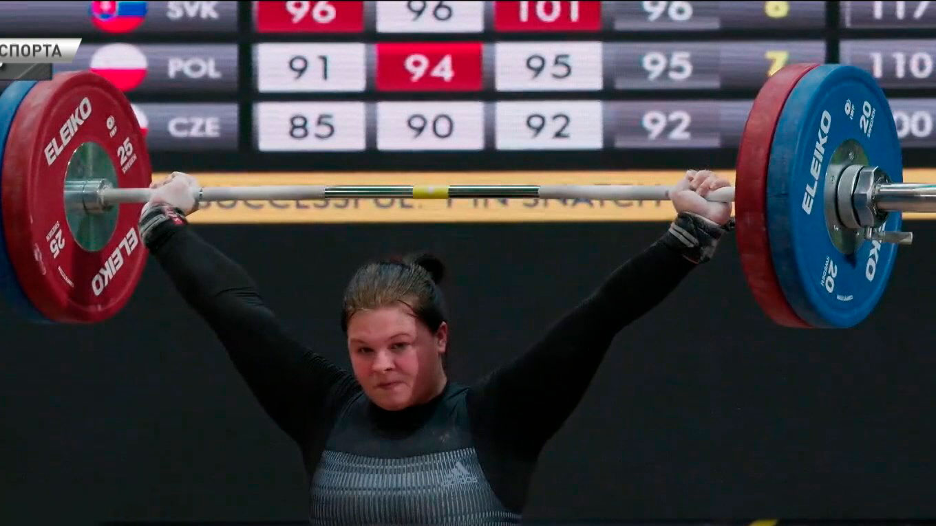 Белоруска Елена Бондарева стала серебряным призёром молодёжного ЧЕ по тяжёлой атлетике