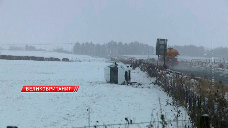 200 школ закрыли в Великобритании из-за сильного снегопада