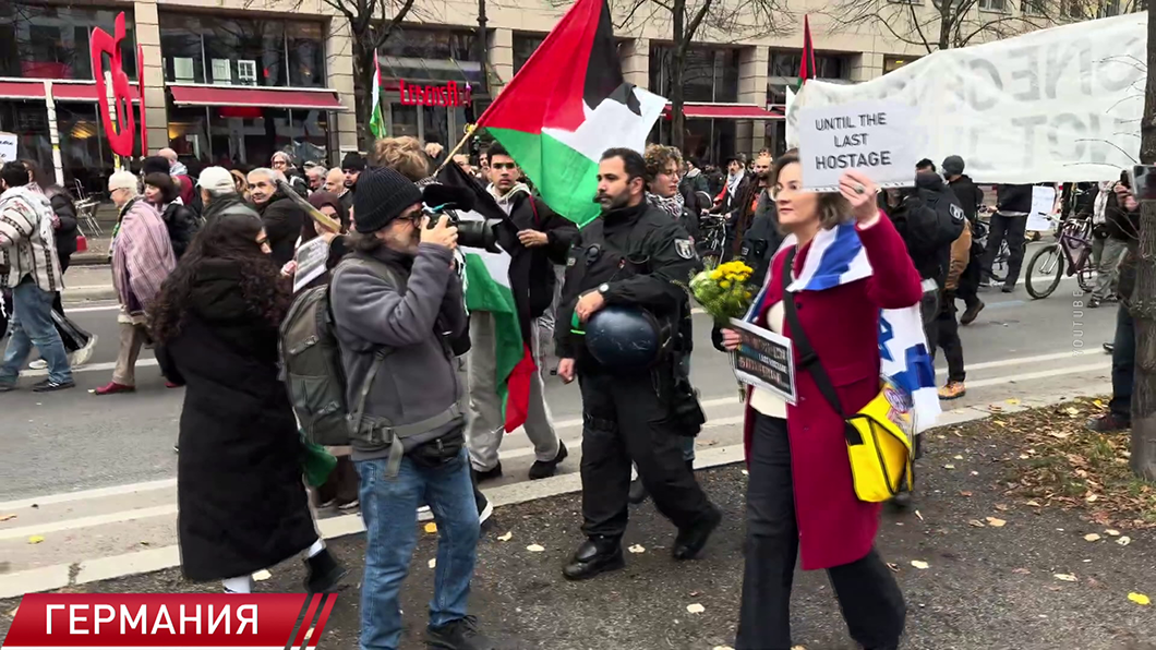 Берлинские активисты вышли на массовую демонстрацию в поддержку Палестины-2