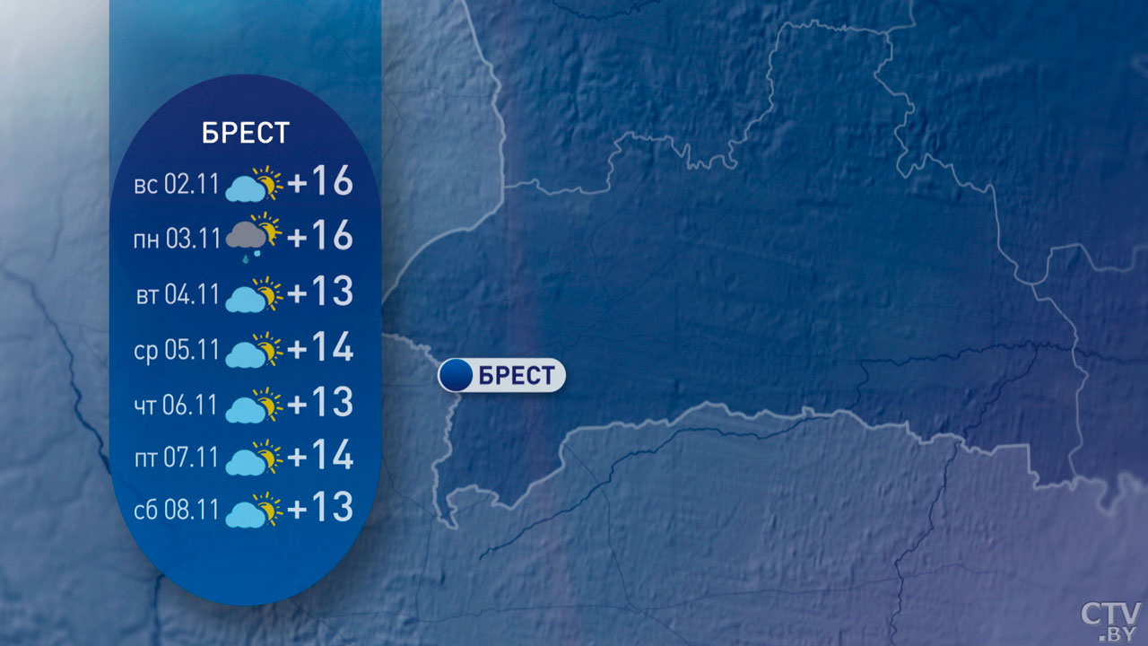 От -1 до +17 с дождями – прогноз погоды в Беларуси на неделю-4