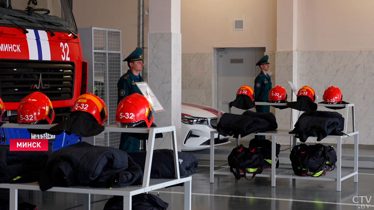 В микрорайоне «Минск-Мир» торжественно открыли пожарную аварийно-спасательную часть-8