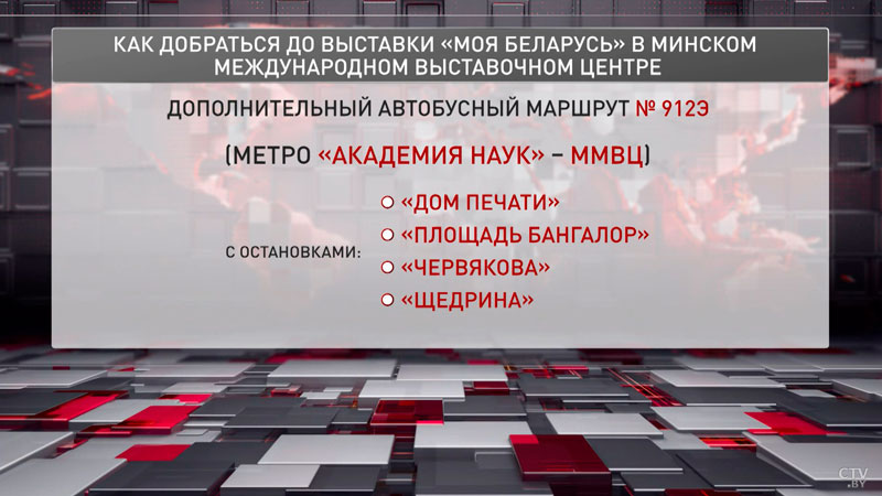 Экспозиция «Моя Беларусь» открывается 28 декабря в международном выставочном центре в Минске-4