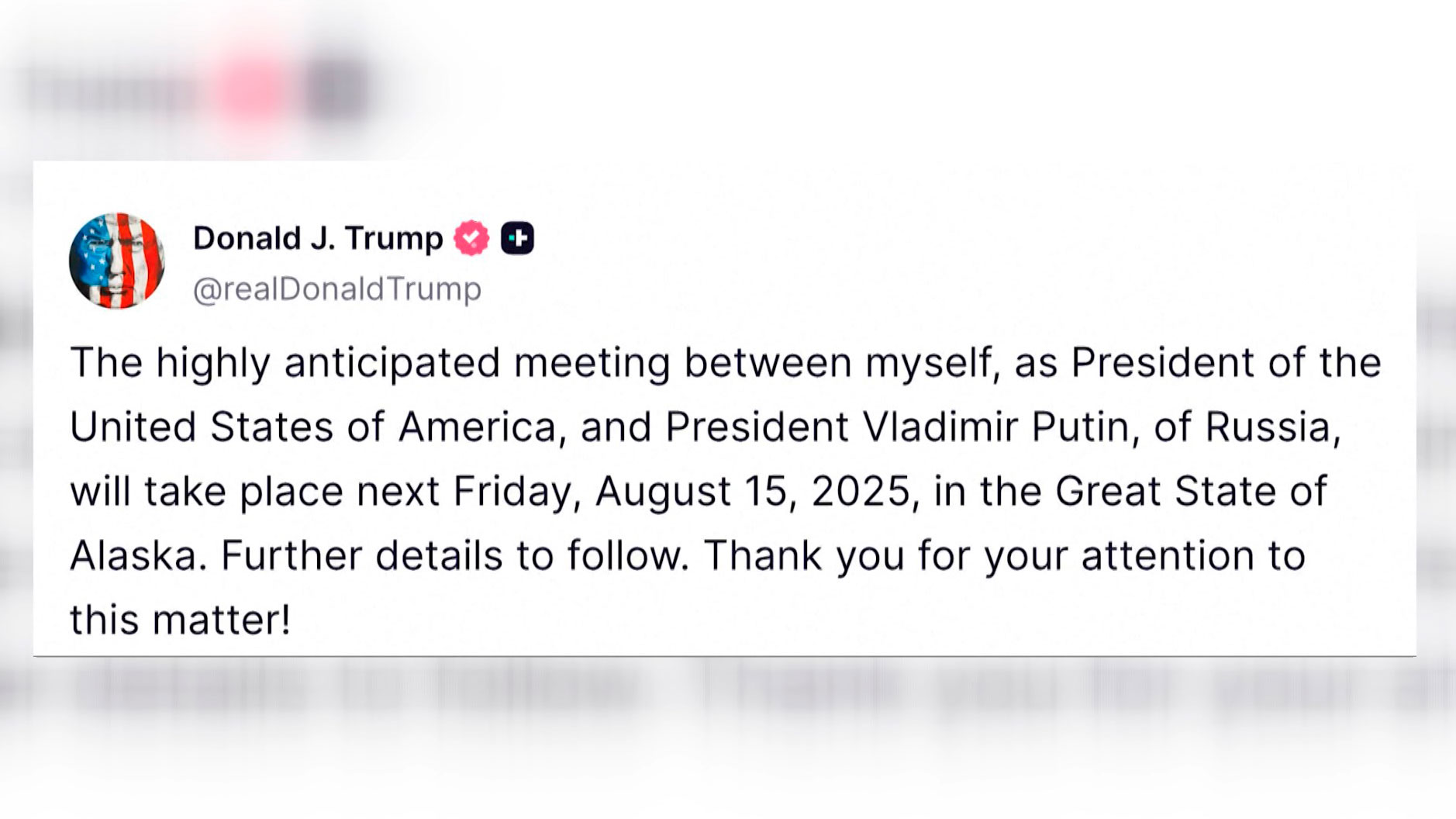 Переговоры Путина и Трампа пройдут 15 августа на Аляске-4 Переговоры Путина и Трампа пройдут 15 августа на Аляске-4