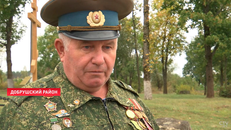 В Добрушском районе перезахоронили останки красноармейцев-4
