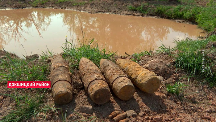 В Беларуси до сих пор находят места, усеянные снарядами времён Великой Отечественной-7