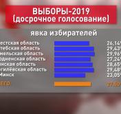 За четыре дня досрочного голосования свой выбор сделали 27,5% белорусов