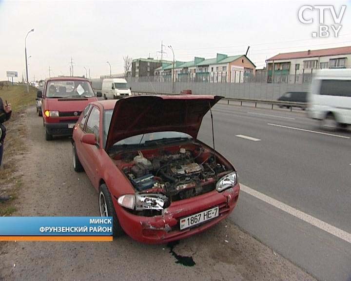 На внутреннем кольце МКАД столкнулись 5 автомобилей