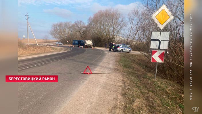 У одной из пострадавших серьёзные травмы. Подробности ДТП в Берестовицком районе-1