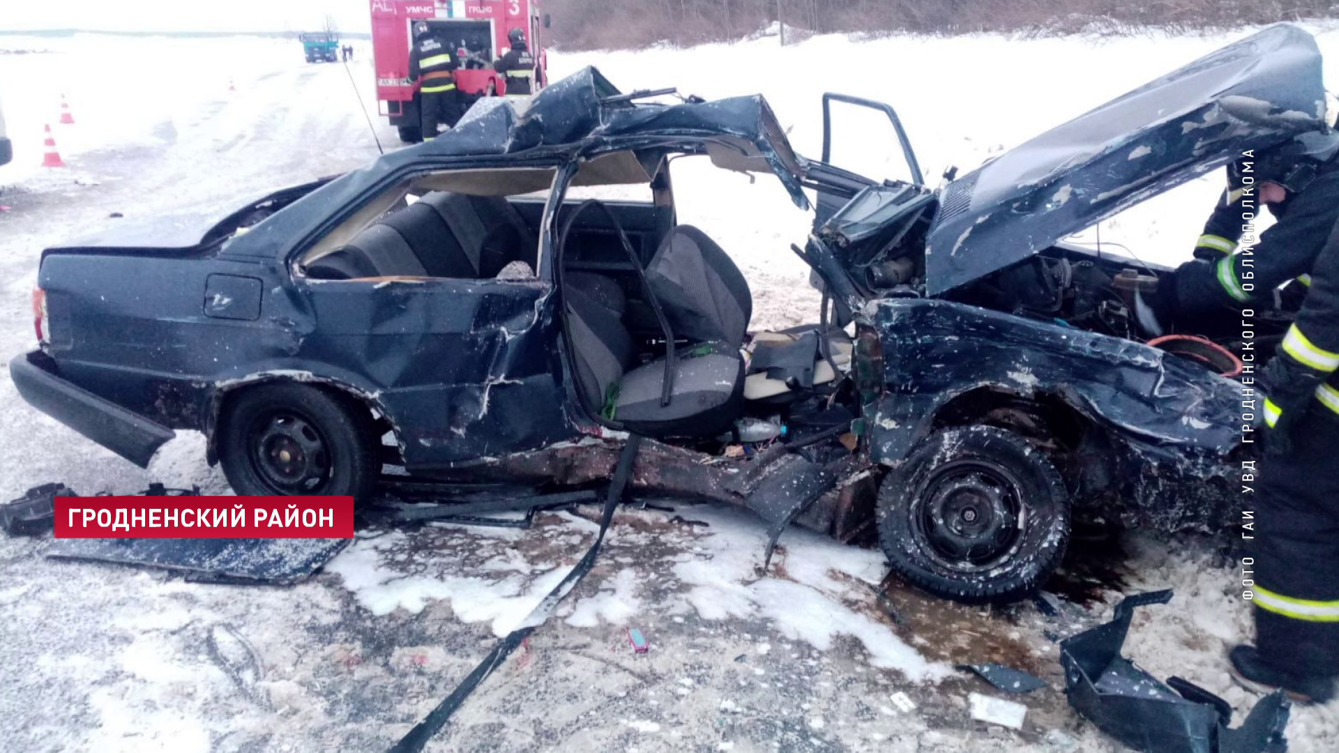 Под Гродно лоб в лоб столкнулись Audi и Ford. Погибли два человека-1