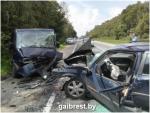 Уснул за рулём: под Барановичами столкнулись Renault и Fiat