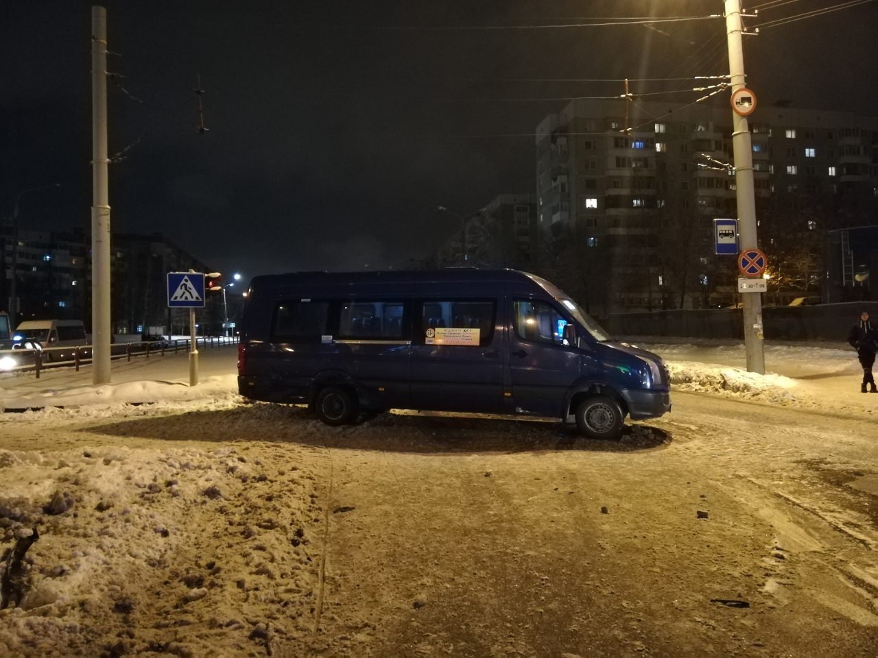 В Витебске проехавшая перекрёсток на «красный» маршрутка попала в ДТП