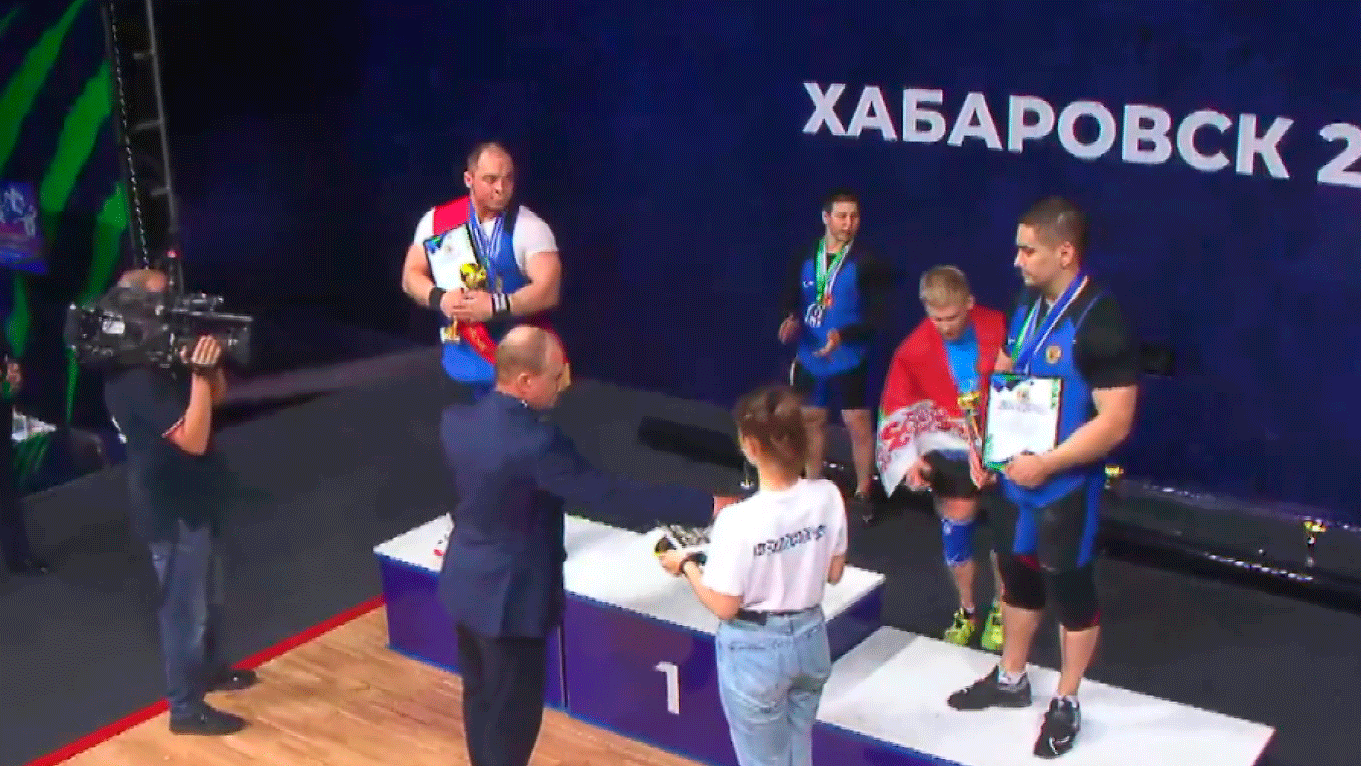 Две золотые медали взяли белорусы 7 июля на Открытом чемпионате России по тяжёлой атлетике