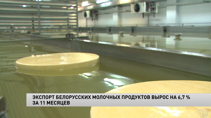 Экспорт белорусских молочных продуктов вырос на 6,7% за 11 месяцев 2023-го-1