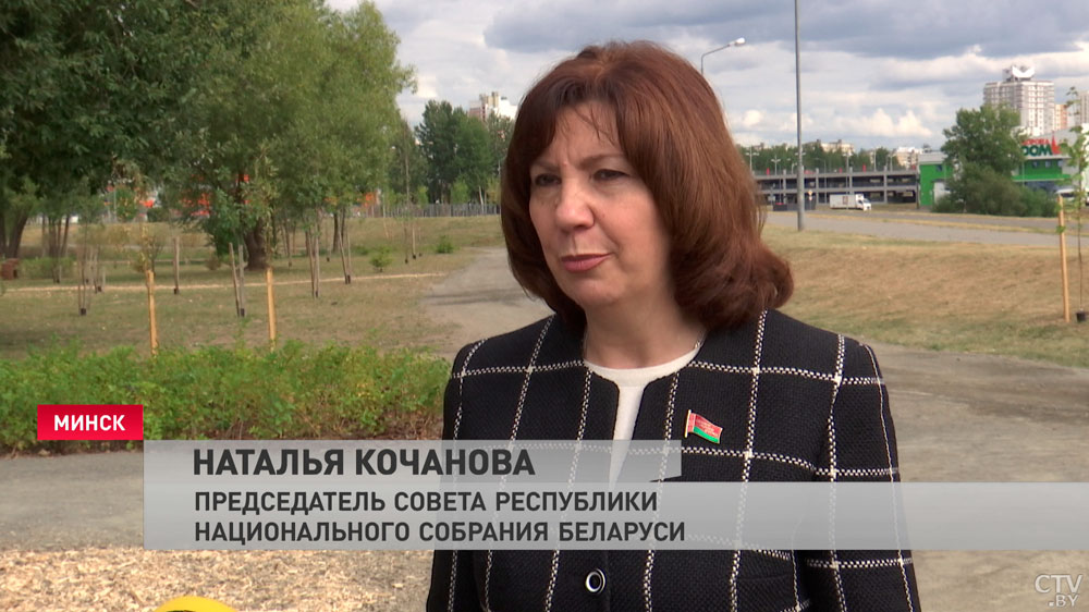 «Не надо уезжать из города, чтобы пообщаться с живой природой». Кочанова о новой экоплощадке для отдыха в Минске-14