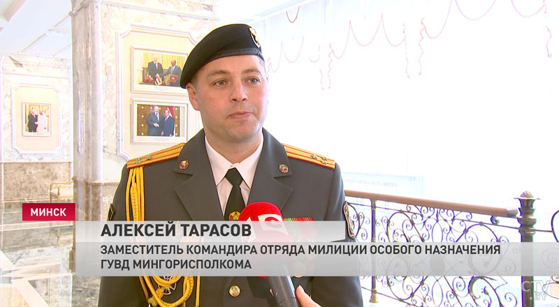 «Глаза разбегаются». Сотрудники МВД побывали на экскурсии во Дворце Независимости -8