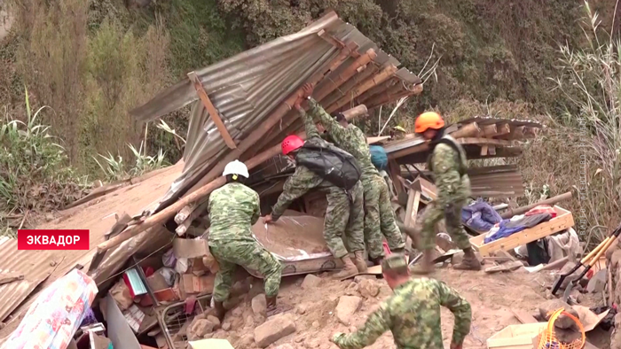 В Эквадоре растёт число пострадавших после схода оползня-3