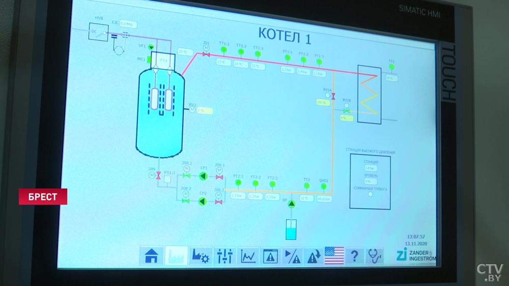 В Бресте запустили один из 20 электрокотлов. Он будет использовать энергию БелАЭС-4