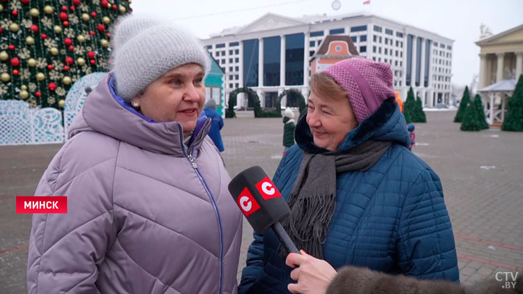 «Чувствуется приближение Нового года!» На Октябрьской площади в Минске зажгли главную ёлку страны-7