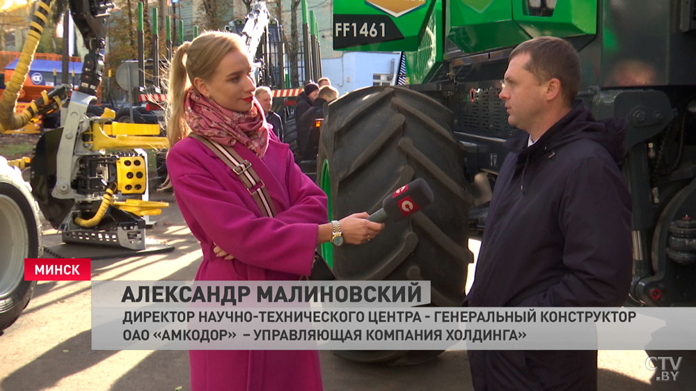 Это как космический корабль. «Амкодор» показал свой 14-тонный погрузчик без руля-1