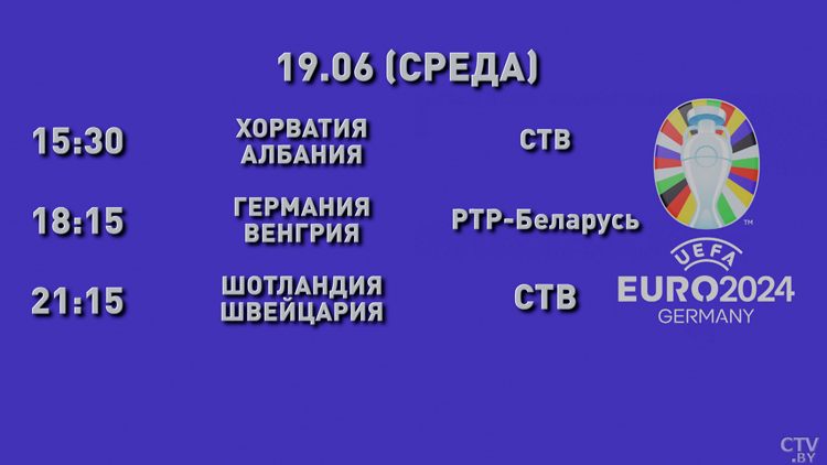 Прямая трансляция Евро-2024 на СТВ: первые участники плей-офф определятся в матче Швейцария-Шотландия-4