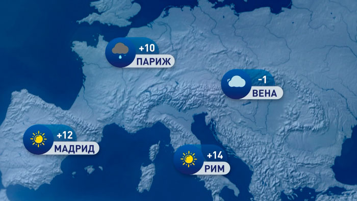 В Париже дожди, в Риме – солнечно. Погода в Европе на неделю с 19 по 25 декабря