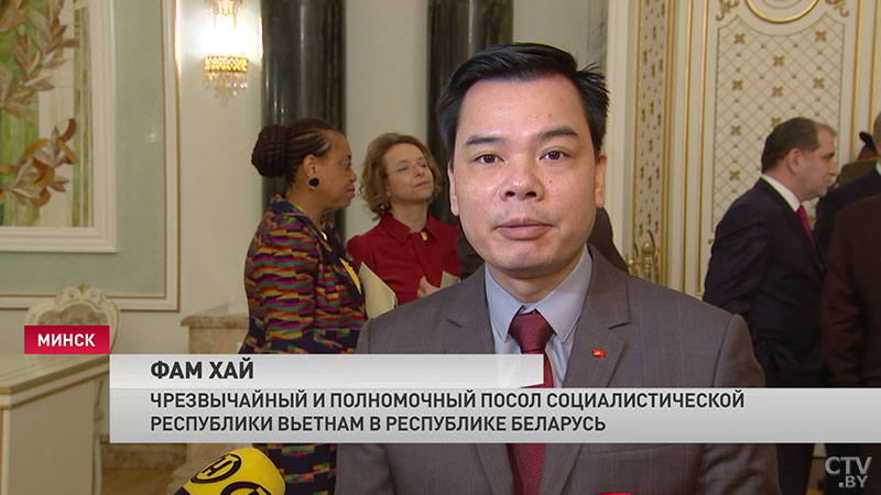 Курс на многовекторную внешнюю политику. Послы 10 государств вручили верительные грамоты Александру Лукашенко-52