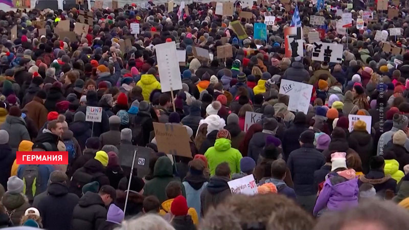 Тысячи немцев митингуют против партии «Альтернатива для Германии»-1