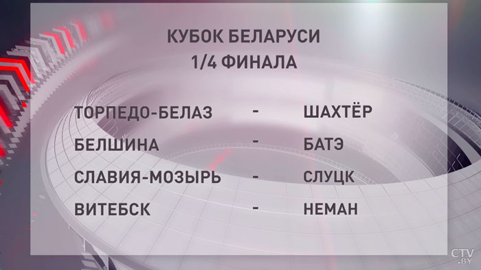 В Доме футбола прошла жеребьёвка 1/4 финала Кубка Беларуси-1