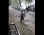 В Ялте мощный поток воды во время ливня унёс женщину