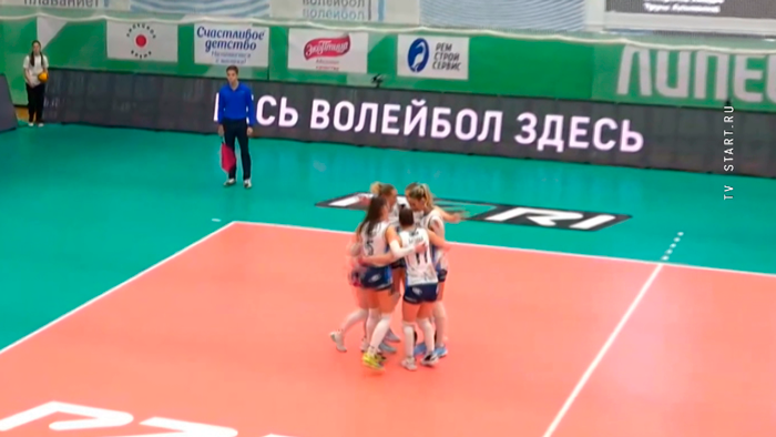 Волейбольная «Минчанка» выиграла у команды из Липецка в российской Суперлиге