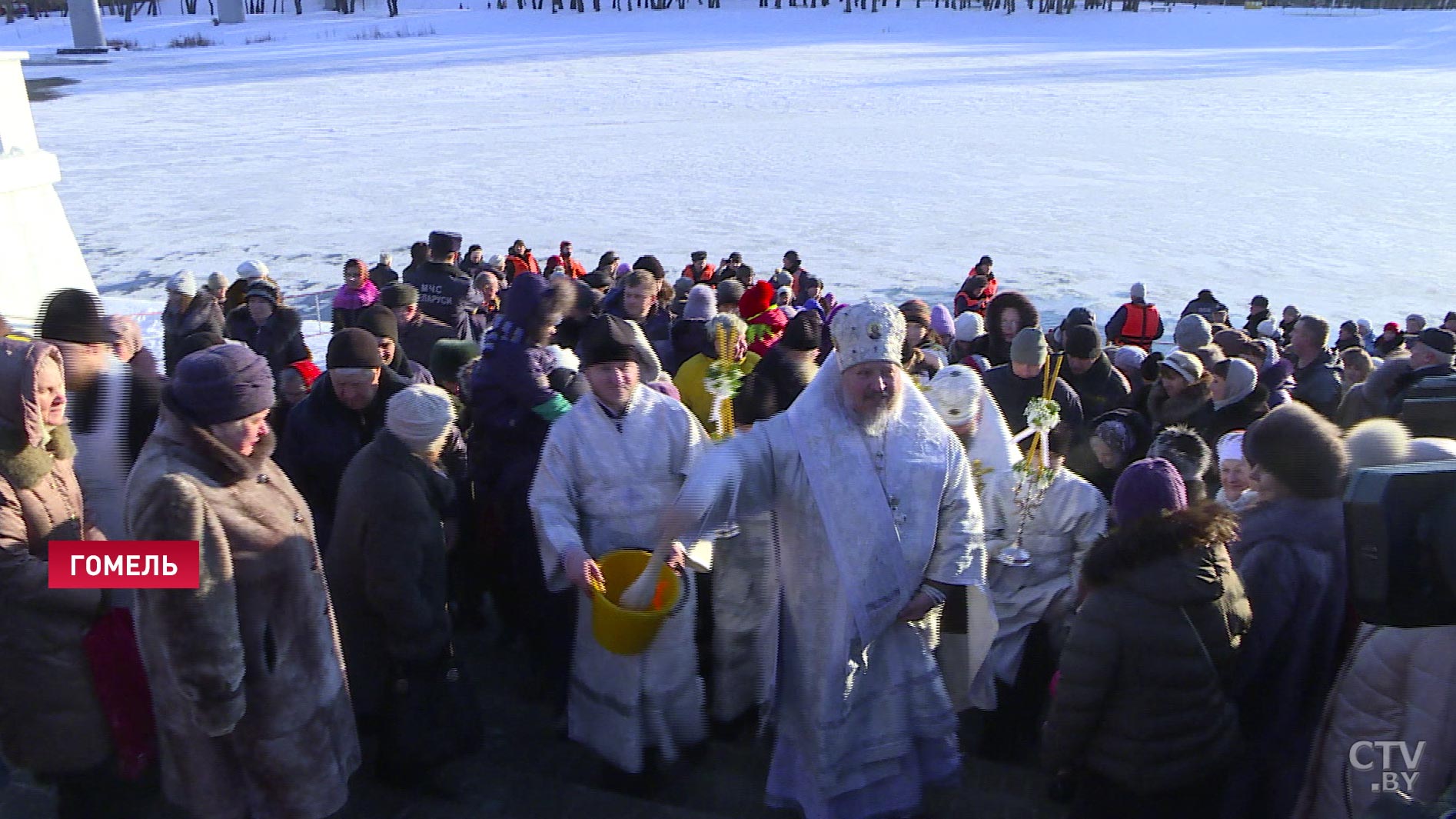 «Ощущение любви, прежде всего – любви Бога»: в Гомеле освятили воды Сожа-1