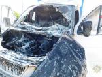 В Волковыске на АЗС загорелась «Газель»