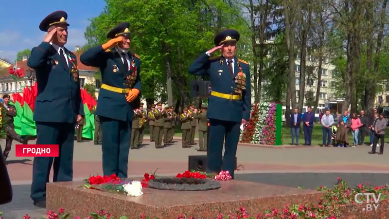 Ветеран на праздновании 9 Мая в Гродно: «И моя миллионная доля есть в вашей сегодняшней жизни»-7