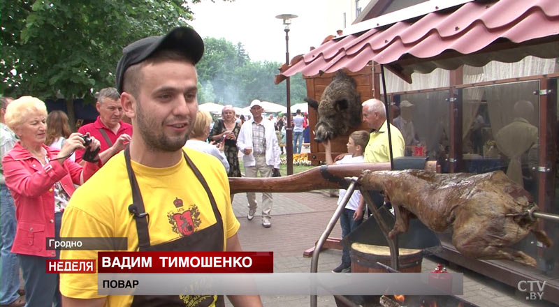 Барашек на вертеле, лезгинка, юрта в центре Гродно: чем запомнится XII фестиваль национальных культур-45