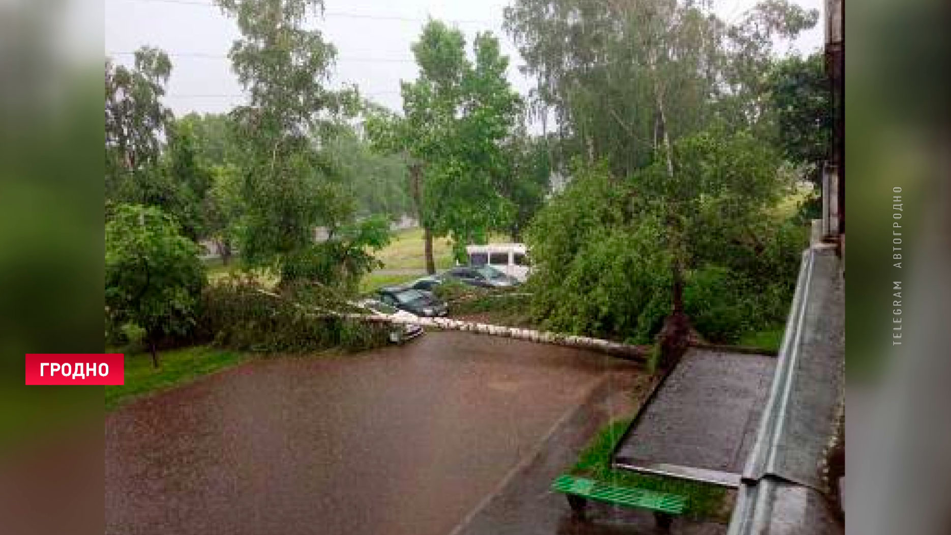 Дороги Гродно буквально ушли под воду. Последствия грозы в 5 фото-6