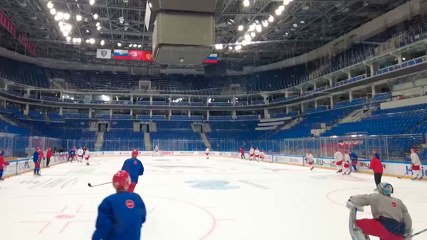 Сборная Беларуси по хоккею прибыла на Кубок Первого канала