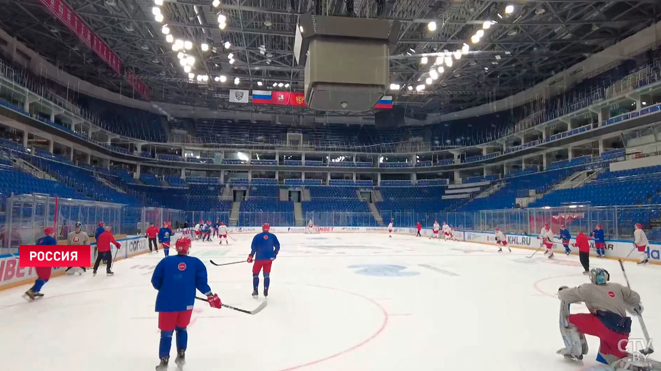 Сборная Беларуси по хоккею прибыла на Кубок Первого канала-1