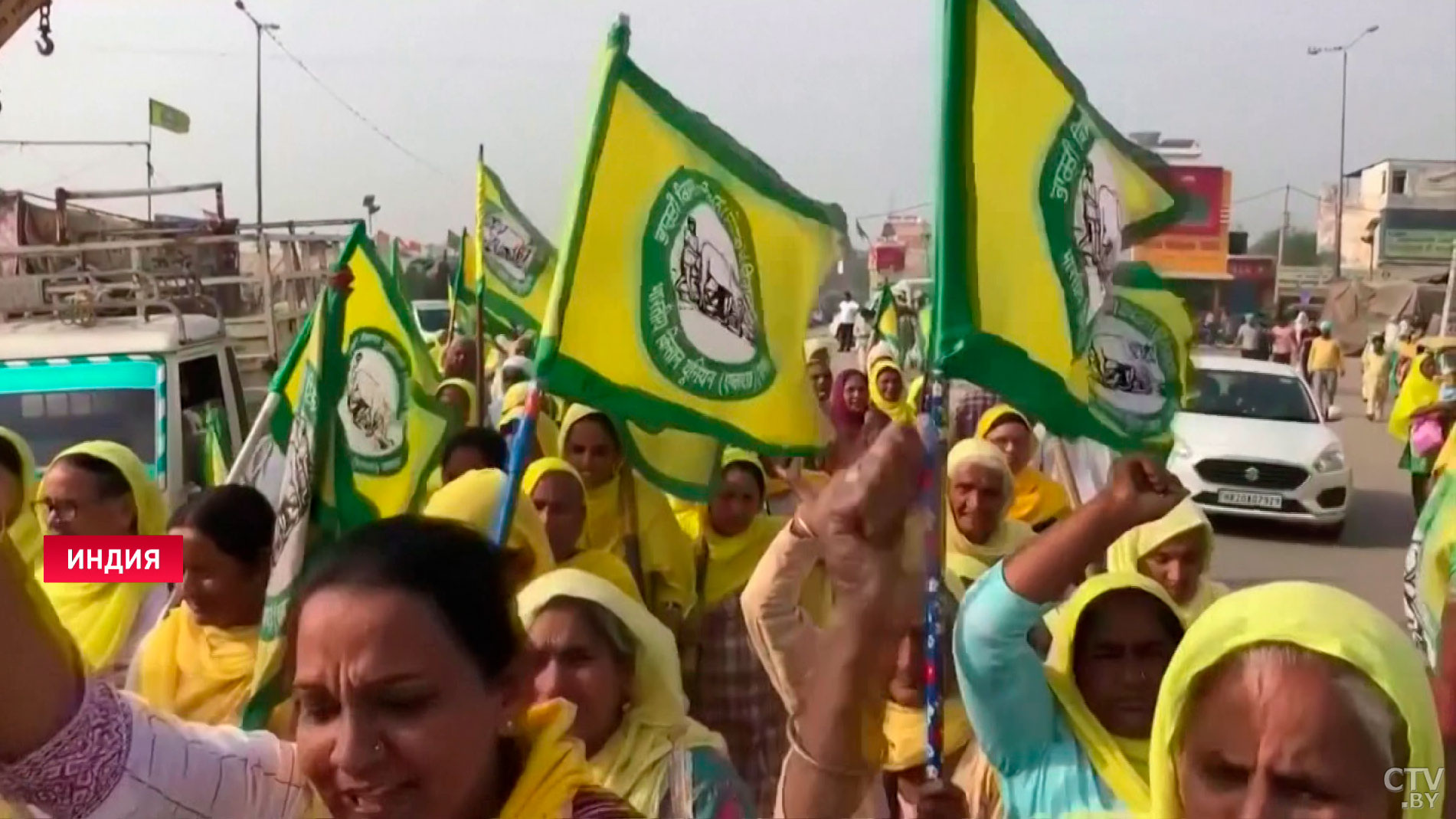 В Индии тысячи женщин 8 марта присоединились к протестам фермеров-1