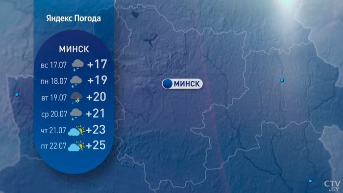 Дожди сменятся ясной погодой. Какой будет середина лета в Беларуси?-4