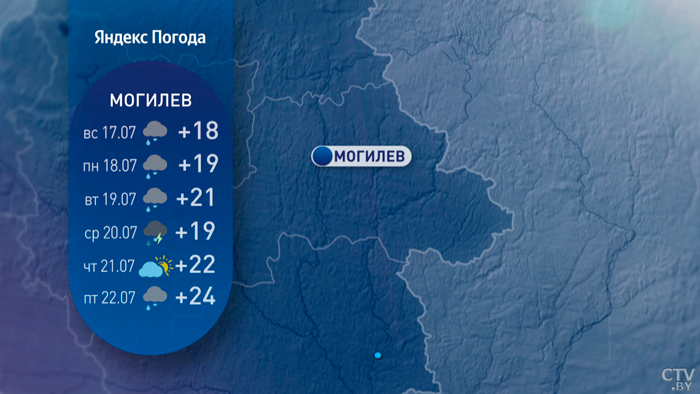 Дожди сменятся ясной погодой. Какой будет середина лета в Беларуси?-12