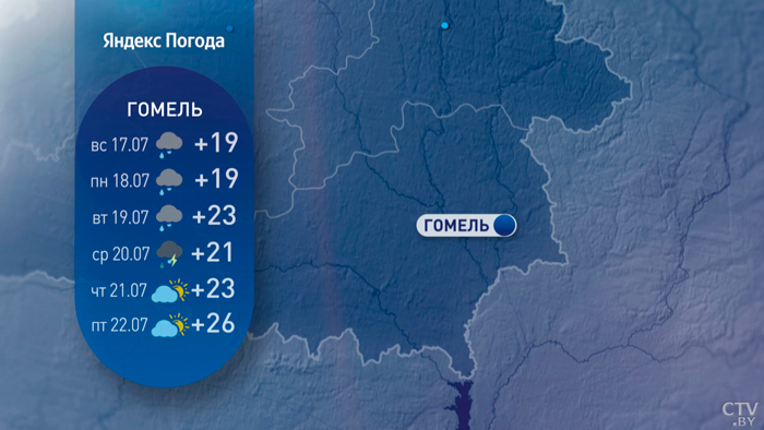 Дожди сменятся ясной погодой. Какой будет середина лета в Беларуси?-14