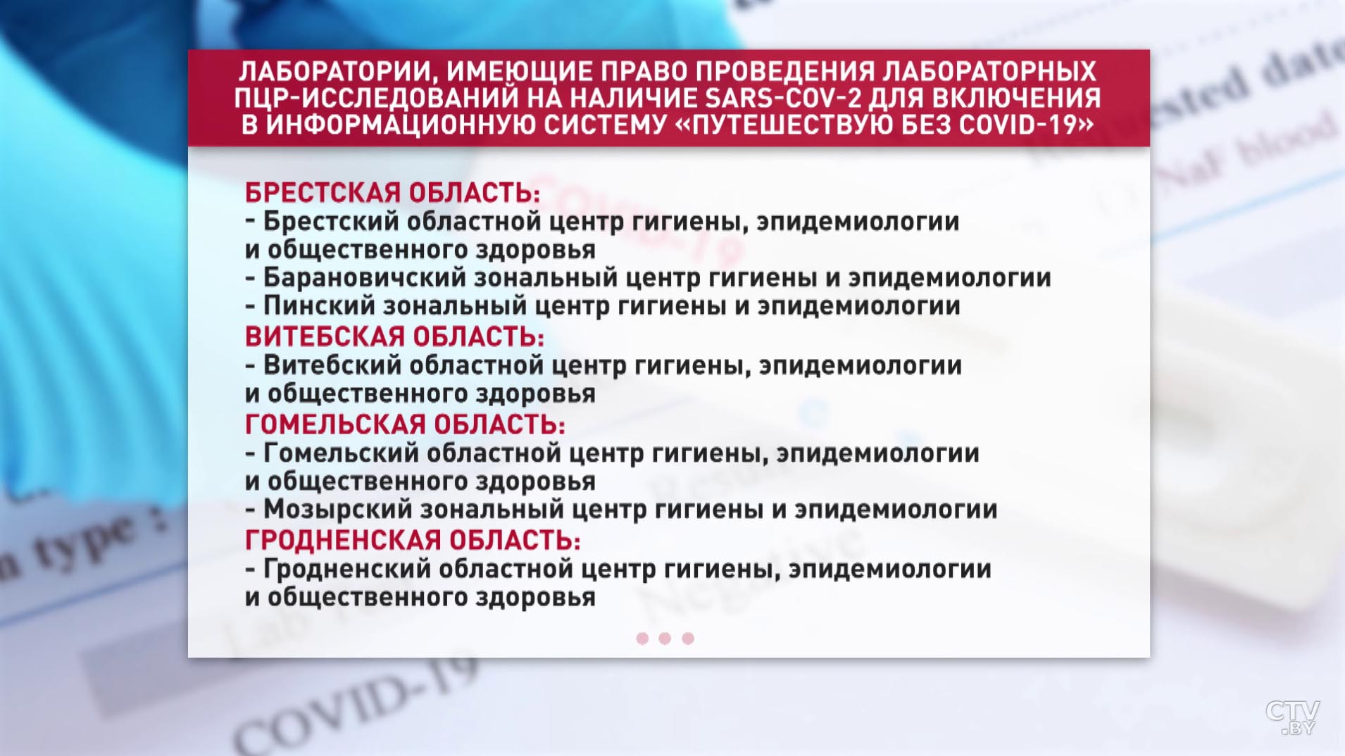 Минздрав уточнил перечень лабораторий, где можно сдать тест, который включат в систему «Путешествую без СOVID-19»-1