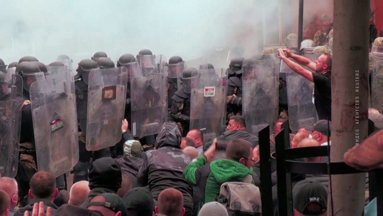 Акции протесты прошли на севере Косово